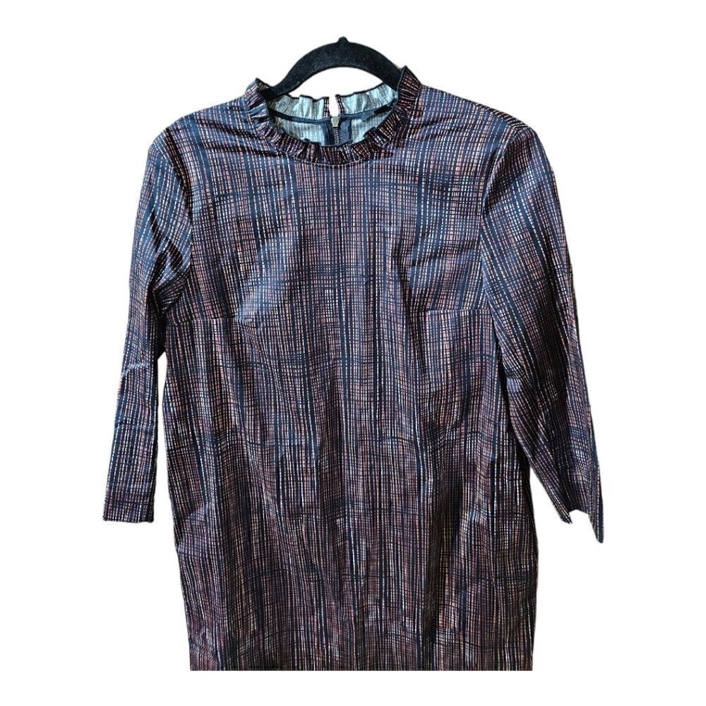 COS Printed‎ Ruffled Collar Tunic Dress - Size 10 - Picture 5 of 10